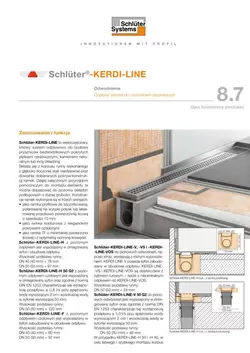 Schlüter-KERDI-LINE | Opis techniczny produktu 8.7